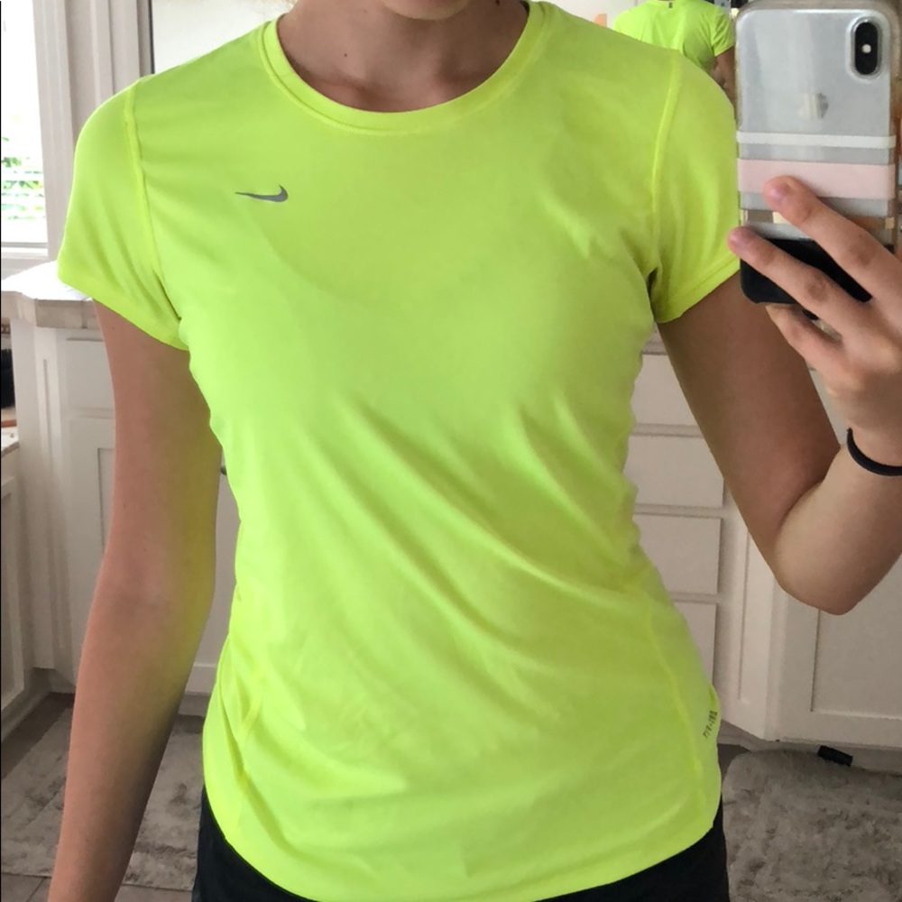 NIKE DRI FIT NEON GREEN/YELLOW TEE